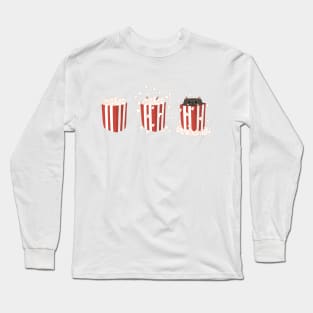 Popcorn cat Long Sleeve T-Shirt